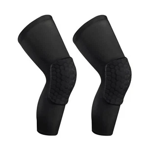 Compression Knee Pads Leg Sleeve Hex Knee Pads for Basketball Honeycomb Anti ... - Picture 1 of 6