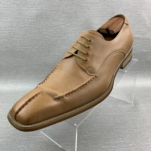 Givaldi Oxford hellbraune Leder-Schnürschuhe mit eckiger Zehe Größe EU44/US11 - Bild 1 von 13