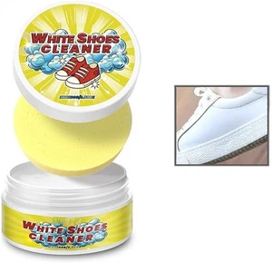 Pulitore Scarpe Bianco, Spugna Multifunzionale Bianco Crema Pulizia Scarpe per Sneaker - Foto 1 di 6