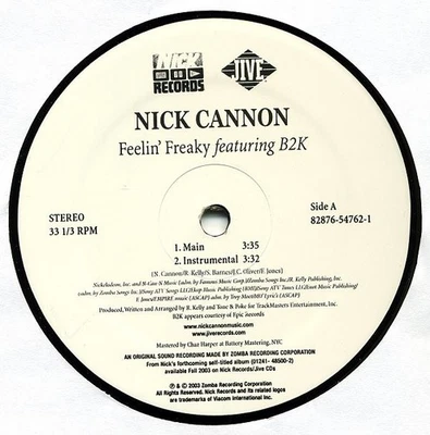 Nick Cannon Featuring B2K - Feelin' Freaky (12") (Mint (M)) - 3759943597 - Image 1 of 3