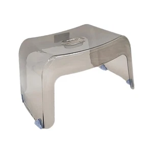 Shoe Changing Stool Stable Non Slip Transparent Toilet Stool Foot Rest Household - Picture 1 of 6