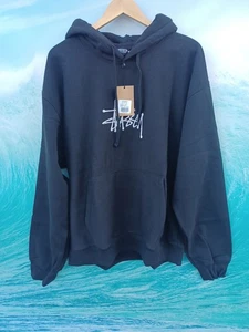 Stussy Hoodie Pullover schwarz Basic App selten neu mit Etikett #0747 - Bild 1 von 3