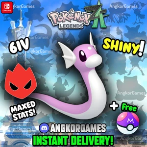 ✨ Shiny 6IV Dratini ✨ Alpha ✨ MAXED STATS ✨ Pokemon Legends ZA - Picture 1 of 3