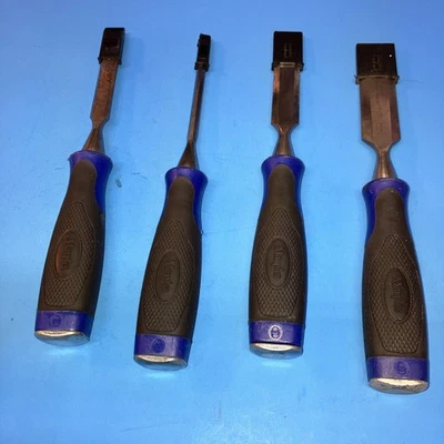 Lot of 4 Marples Hand Forged Chisels: 1/4",  1/2",  3/4",  1" - Made in England - Image 1 of 4