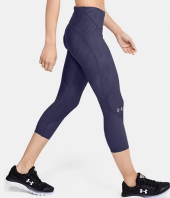 Under Armour Women's Capri Leggings Fly Fast Eggplant 1350080 Size Medium 263 - Image 1 of 4