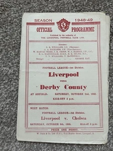 LIVERPOOL V DERBY D1 1948-49 - Picture 1 of 2