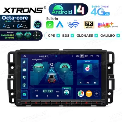 4G 64G 8-Core Android 14 8" Car Stereo DSP GPS Radio For Chevrolet Silverado GMC - Image 1 of 4