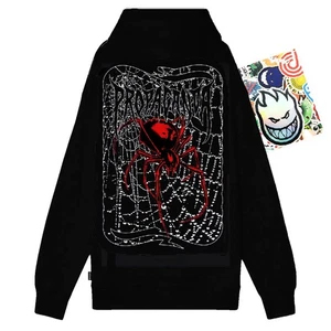 Propaganda Sudadera Con Capucha RIBS SPIDER Negra Hombre Original Propaganda - Bild 1 von 7