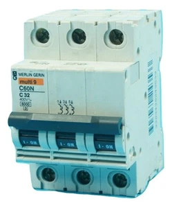 Merlin Gerin 23591 C60a B25 A 3-pole circuit breaker - Bild 1 von 1