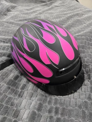 ZOX ST-225B ‘Alto Custom' Hot Rod Matte Purple Motorcycle Half Helmet XXL - Image 1 of 4