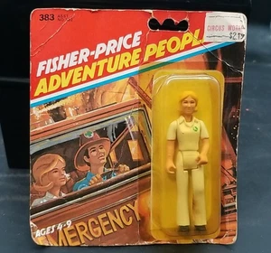 Fisher-Price Figur Adventure People / Sanitäter / #383 weiß Vintage 1979 kartoniert - Bild 1 von 2
