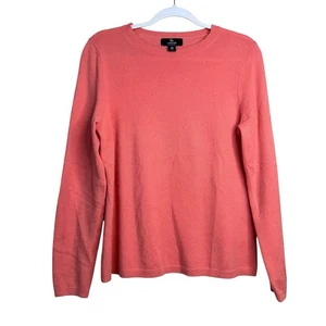 Lands End Sweater 100% Cashmere Women’s Pullover Soft Pink Med A23 - Picture 1 of 5