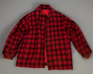 Chaqueta Woolrich de Colección Búfalo Lana a Cuadros Para Hombre 46 Años 60 70 Caza Bolsillos Grandes - Imagen 1 de 10
