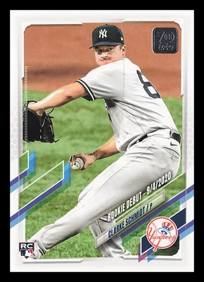2021 Topps Update #US2 Clarke Schmidt RC – New York Yankees Rookie Card MLB - Image 1 of 3