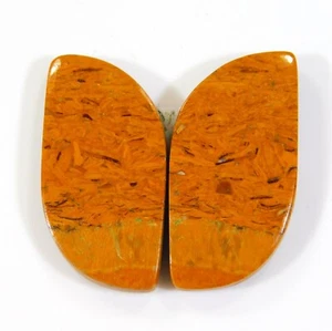 29 quilates par de jaspe Mariam 100 % natural cabujón elegante 31x15x4 mm piedras preciosas BF = 0334 - Imagen 1 de 5