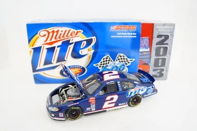 NASCAR Rusty Wallace Miller Lite 1:24 Stock Car 600 Consecutive Starts 2003 - Image 1 of 4