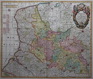 Artois - Artesia - Seutter 1740 - Original map - Bild 1 von 3
