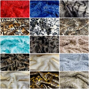 Webpelz Stoff Kunstfell Verschiedene Kurzhaar - Langhaar Uni - Animalprint Deko - Bild 1 von 186