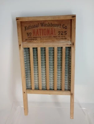 Vintage Dovetail National Washboard Company No 725 24”x 12.5  USA - Image 1 of 4