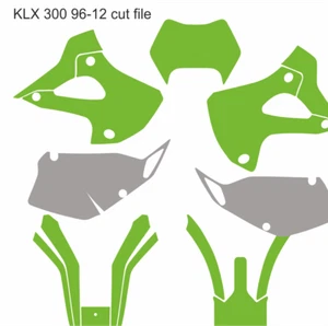 Kawasaki Motocross MX vector template KLX 300cc 1996-2012 cut design file - Picture 1 of 1