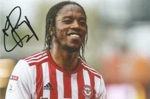 BRENTFORD: ROMAINE SAWYERS SIGNED 6x4 ACTION PHOTO + COA - Bild 1 von 1