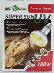Repti Zoo Super Sun Bulb for Reptiles 100W UV Heat Lamp - Picture 1 of 7