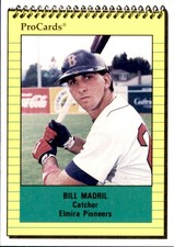 1991 Elmira Pioneers ProCards #3274 Bill Madril Pensacola Florida Baseball Card