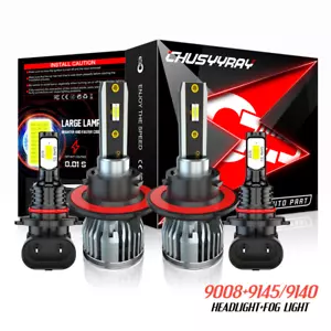 Para For 2004-2014 Ford F 150 Faros LED HI / LO Beams + luces antiniebla Combo - Picture 1 of 17