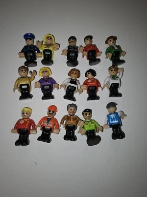 Lot of 15 Playmags Magnetic Figures People Community Pieces Learning Toys - Image 1 of 4