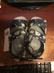 SANDALIAS TEMÁTICAS ESPACIALES AZULES EDADES 8-9 CUMPLEAÑOS NAVIDAD MANOS NIÑAS NIÑOS - Imagen 1 de 1