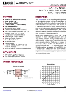Analog Devices LT1963A adjustable 2.1-20V LDO Regulator 1.5A SM x 2 parts UK - Picture 1 of 2