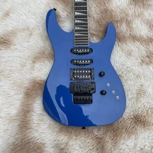 Werkseitig kundenspezifische 6-saitige All-in-One-E-Gitarre, blau Hochglanz - Bild 1 von 11