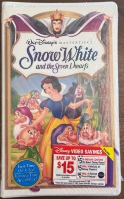 Walt Disney’s Masterpiece Snow White and The Seven Dwarfs VHS Vintage SEALED NEW - Image 1 of 4