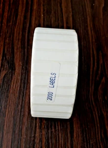 2000 Sticker Label Roll 1.625" x .5" for Thermal Printer 1-5/8" x 1/2" - Picture 1 of 3