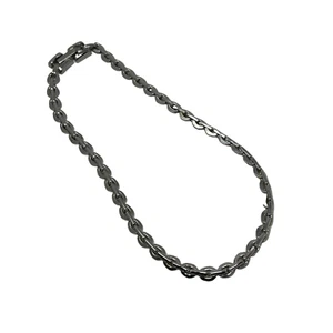 Vintage Silver Tone Chain Choker Necklace - Picture 1 of 7