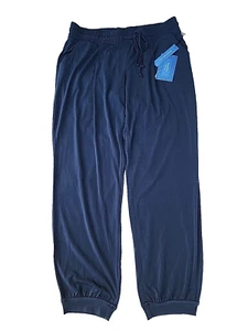 NEW Simply Vera Wang Drawstring Elastic Waist Tapered Leg Ankle Teal Pants Sz M - Picture 1 of 10