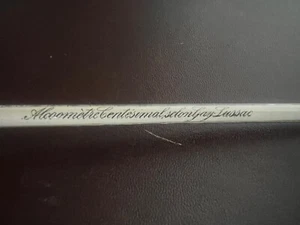 🔴 Alcolimetro GAY LUSSAC vino mosto ampolla vetro temperatura antico LUNGO 1925 - Imagen 1 de 9