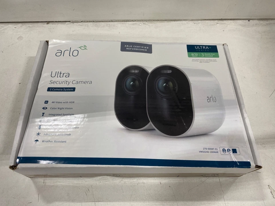 Arlo Ultra 4K UHD Wire-Free Security System with 2 Camera Kit - Image 1 of 1