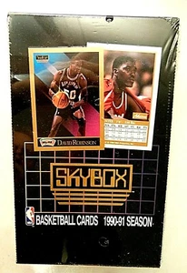 Carte basket ROBINSON 1990 SKYBOX serie 1 come nuove scatola sigillata 36 confezioni Jordan - Foto 1 di 5