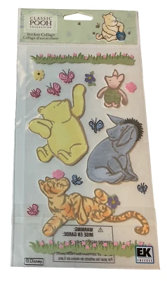 Classic Winnie the Pooh & Friends~Piglet~Tig Disney Dimension Scrapbook Sticker - Image 1 of 2