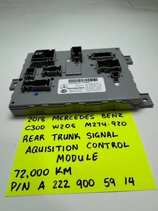 2015 - 2018 Mercedes W205 C300 C400 C350e Rear Trunk SAM Control Module Unit OEM - Picture 1 of 10