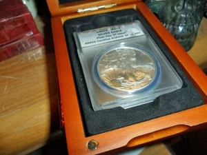 2010 MS70 ANACS Silver Eagle First Day of Issue Certified #08959 of 1,1465 - Picture 1 of 12