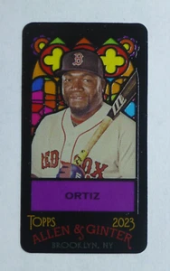 2023 Topps Allen & Ginter David Ortiz Mini Stained Glass SP - Picture 1 of 2