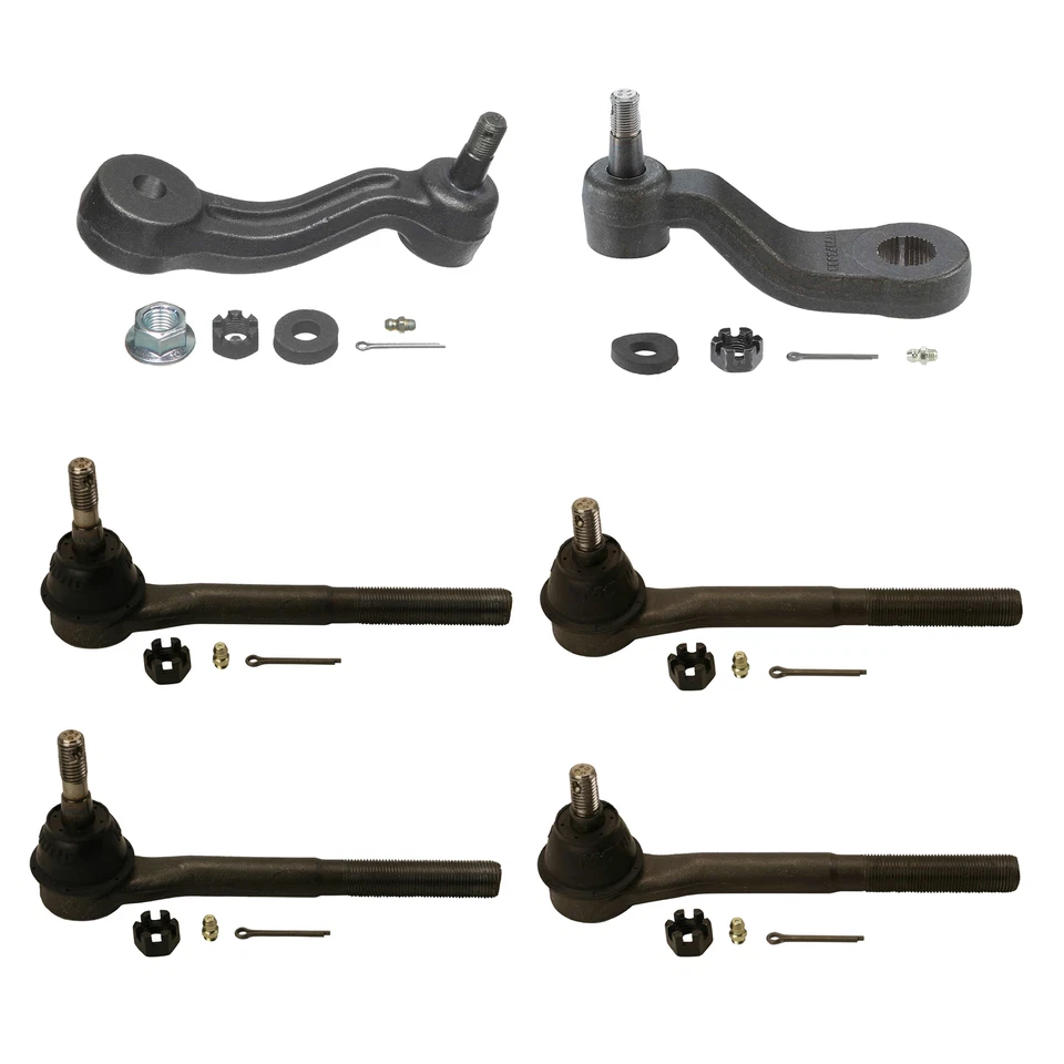Moog Idler Arm & Pitman Arm & Tie Rod Ends Kit For Cadillac Chevrolet GMC - Image 1 of 1