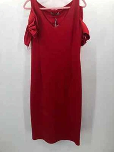 Pre-Owned La Petite Robe Chiara Boni Red Size 14 Midi Short Sleeve Dress - Picture 1 of 3