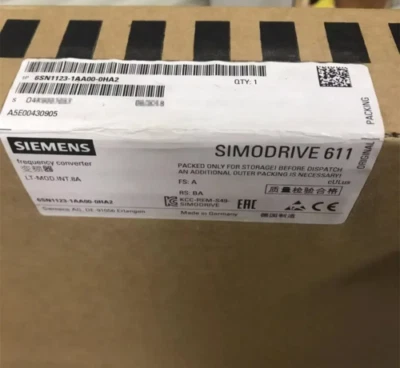 6SN1123-1AA00-0HA2 NEW SIEMENS 6SN1 123-1AA00-0HA2 SIMODRIVE 611 POWER MODULE - Image 1 of 3