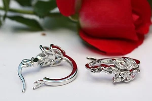 ZK11 Ohrringe Ohrhänger Ohrstecker Zirkonia Creolen Perlen Schmuck Ohrschmuck - Bild 1 von 1