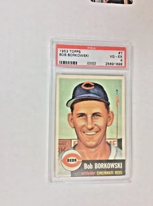 1953 TOPPS BOB BORKOWSKI  #7  PSA VG-EX - 4  - NICE CARD - Picture 1 of 2