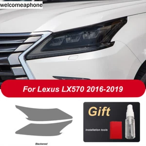 Pre-cut Headlights Smoke Paint Protection Vinyl Tint Wrap Film For Lexus LX570 - Picture 1 of 9