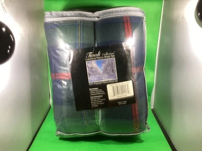 Juego de sábanas de vellón de lujo a cuadros colección Queen Tivoli nuevo Foto 1 de 4